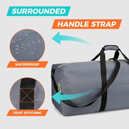 Uarition 100L Large Duffle Bag for Travel, Camping - Navy Blue - color: Navy Blue