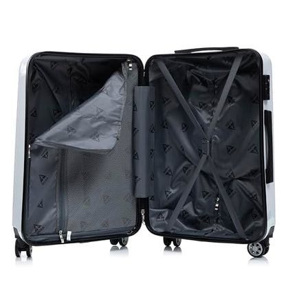 InUSA Fusion Plastic 4-Wheel Spinner Luggage, Fusion (IUAPC00L-FUS) - color: Fusion, size: 28 Inch