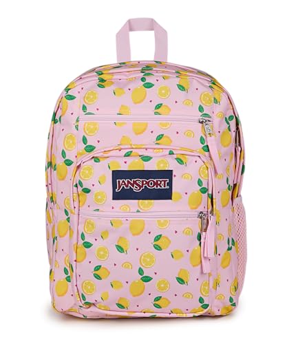 JanSport 34L Big Backpack - 15 Inch Laptop Sleeve, Lemonade Stand - color: Lemonade Stand Pink
