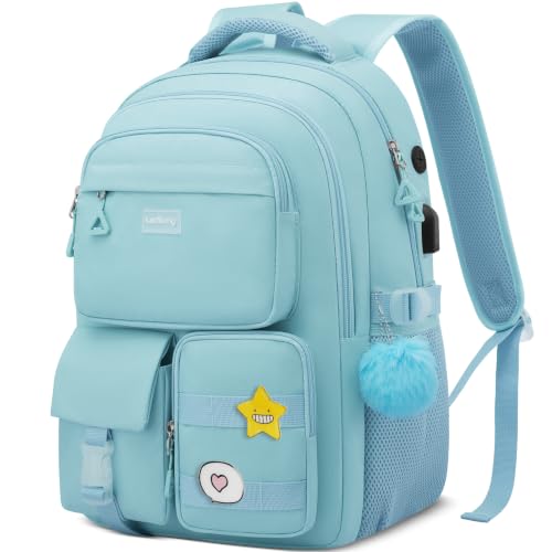 17.3 Inch School Backpack Women,College Bookbag for Teen Girls High School Mochila Escolares Niñas Mochilas Mujeres - color: Blue, size: 17,3 inch