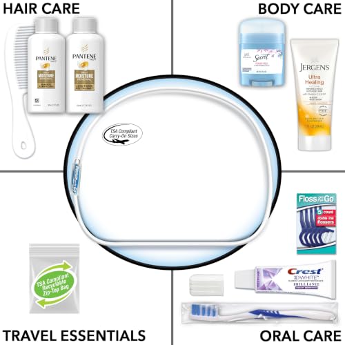 Convenience Kits International Women's 10-Piece Travel Hygiene Kit for Hotels, Shelters, Disaster Relief, Bulk (Pack of 6) - size: 6 Kits