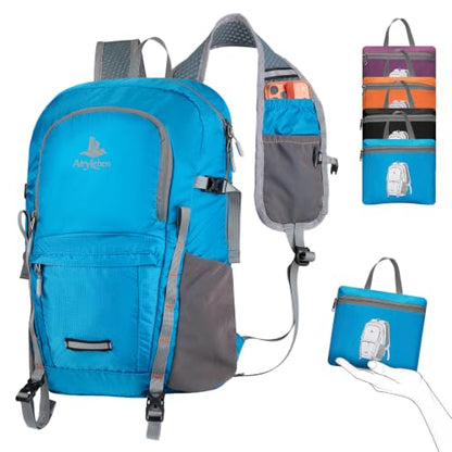 20L Small Hiking Backpack for Women Men,Lightweight Packable Travel Daypack - color: Blue