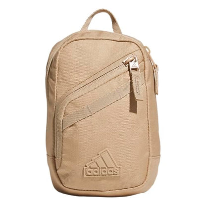 adidas Prime Mini Sling Crossbody Bag, small size for festivals and travel - color: Warm Sandstone Beige