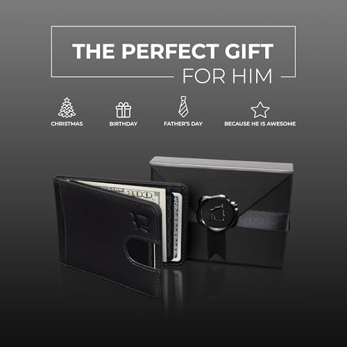 Kingly Cash Pocket Slim Wallet for Men, RFID Blocking, Royal Black - color: Royal Black