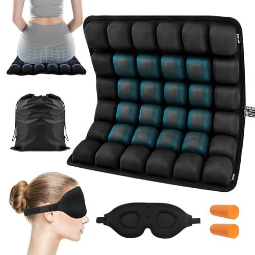 Travel Cushion Airplane Seat,Inflatable Air Seat Cushion for Long Flight