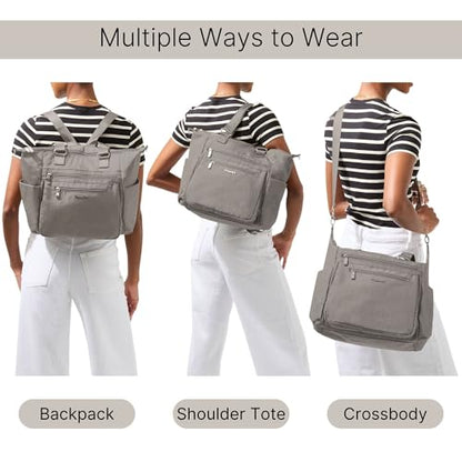 Baggallini Trifecta Convertible Backpack - color: French Navy