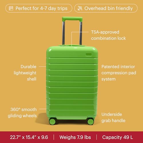 Away Toy Story 5 Bigger Carry-On Luggage, 23-inch Lighweight Suitcase - color: Alien Green