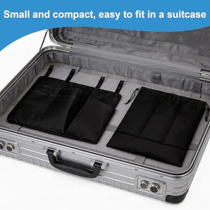 Airplane Tray Cover with Pockets for Tablet Phone Water Bottle