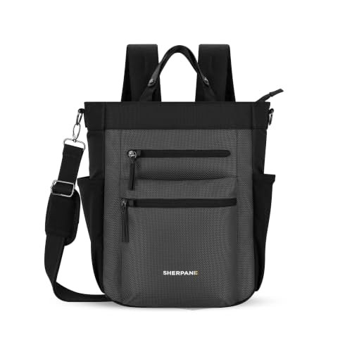 Sherpani Soleil, Anti Theft Convertible Backpack Tote (Grey Granite) - color: Grey Granite