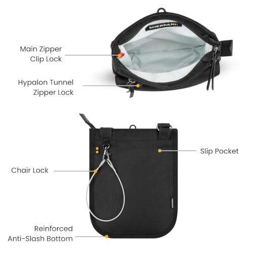 Sherpani Prima, RFID Anti-Theft Crossbody for Women - color: Carbon Black
