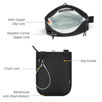 Sherpani Prima, RFID Anti-Theft Crossbody for Women - color: Carbon Black