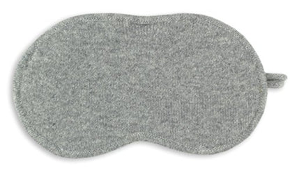 Lightweight 100% Cashmere Eye Mask Gray for Travel with Gift Box