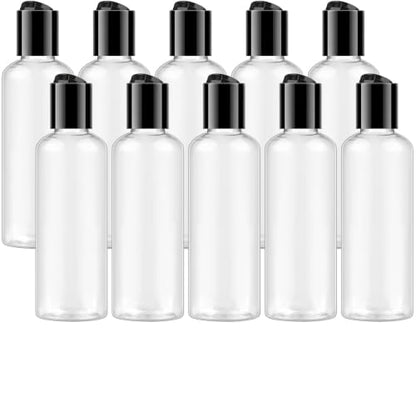 TUZAZO 10 Pack 3.4 oz Travel Bottles TSA Approved for Toiletries - color: Clear