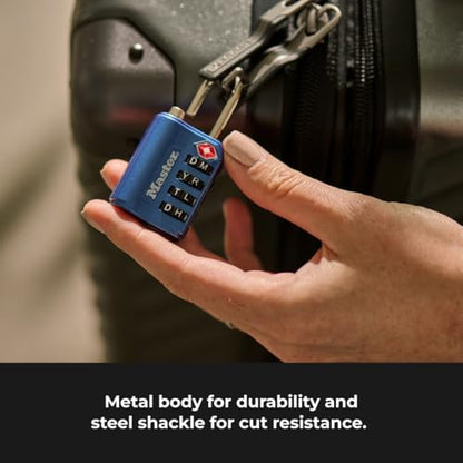 Master Lock 4691DWD TSA Approved Set Your Own Word Combination Lock,1 Pack, Colors May Vary
