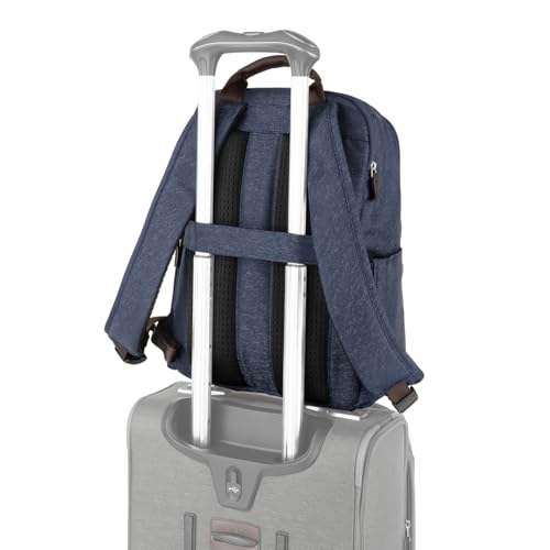 Travelpro Platinum Elite Slim Laptop Backpack, Blue, 16-Inch - color: True Navy Blue, size: 16 inches