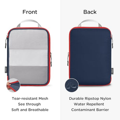 Cipway Compression Packing Cubes for Travel (6 Pcs, Blue) - color: Blue, size: 6PCS