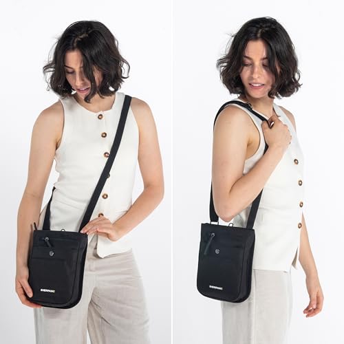 Sherpani Prima, RFID Anti-Theft Crossbody for Women - color: Black Obsidian