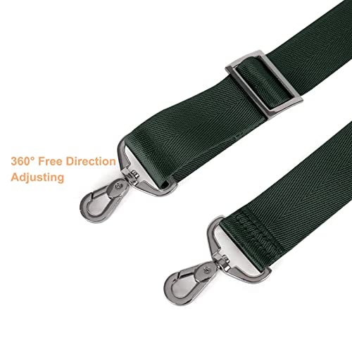 MOSISO 56 inch Shoulder Strap, Adjustable Soft Universal Non-Slip Strap - color: Emerald Green