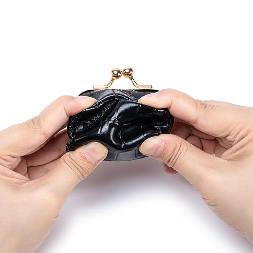 Genuine Leather Mini Jewelry Box for Women, Portable Travel Jewelry Case - color: Storm Blue - 2.5in - Crocdile Pattern