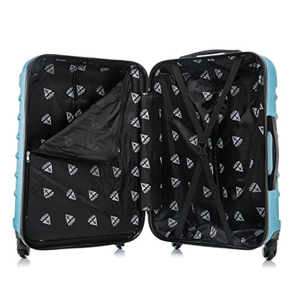 InUSA ENDURANCE Luggage with Spinner Wheels | Durable Lightweight Hardshell Suitcase, Spacious Travel Bag with Handle and Trolley | 20-Inch Carry On Small Luggage | Teal - color: Teal, size: 20 Inch
