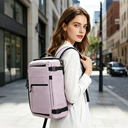 Travel Backpack for Men Women, Carry On Laptop Backpack - color: Purple-2
