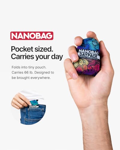 Nanobag Daypack 16L Ultralight Packable Foldable Travel Backpack for Hiking - color: Splash