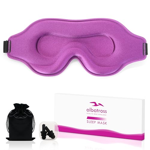 Sleep Mask for Men and Women, Lash Extensions 3D Eye Mask, Purple - color: Purple