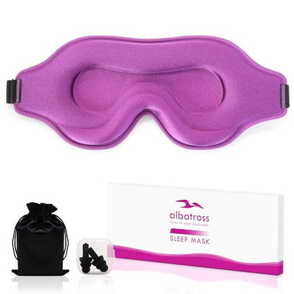Sleep Mask for Men and Women, Lash Extensions 3D Eye Mask, Purple - color: Purple