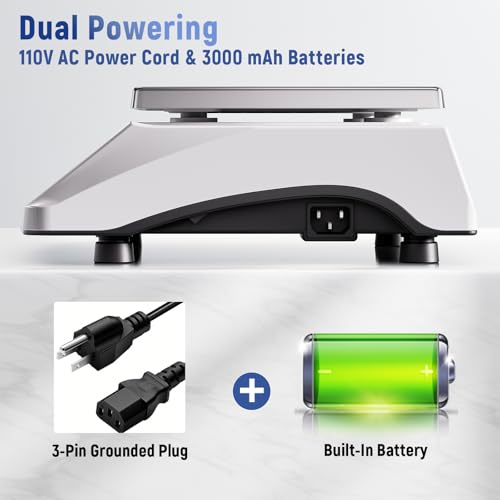 Industrial Counting Scale 40kg/88lb x 0.1g Precision Bench Scale Digital Inventory Counting Weight Scale for Small Parts and Coins, Electronic Gram Scale with Batteries/AC Power, lb/g/kg/oz - style: 40kg x 0.1g