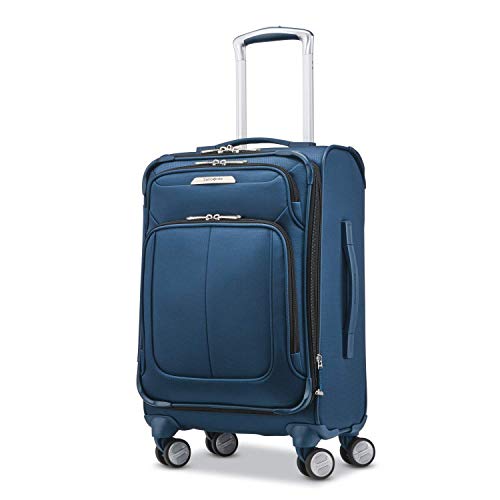 Samsonite Solyte DLX Softside Expandable Luggage with Spinner Wheels, Mediterranean Blue, Carry-On 20-Inch - color: Mediterranean Blue, size: Carry-On