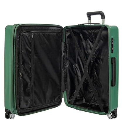 Bric's Cervia 3pc Hardside Expandable Luggage Set, 360° Spinner Wheels, Lightweight Suitcase, TSA-Approved Locks, Durable, (21" with Front Pocket/27”/30”), Dark Emerald Green - color: Dark Emerald Green, size: 3 Piece Set (21 with Front Pocket / 27/ 30)