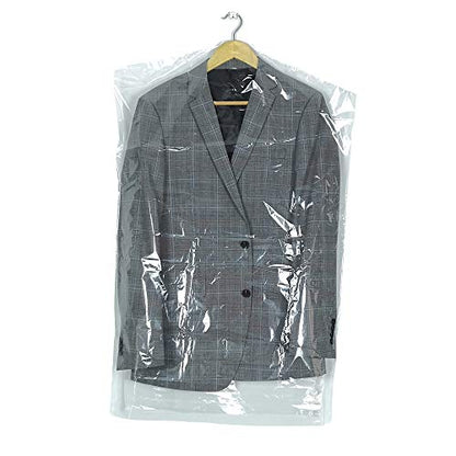 10Pcs Transparent Plastic Garment Covers 35.4inch Hanging Clothes Dust-Proof Protector Bags Suitable for Home Storage Clothing Stores & Dry Cleaning Laundrette. - size: 10PCS
