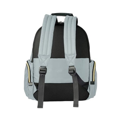 Kenneth Cole REACTION Madison Square Lightweight Hardside Chevron Expandable Spinner Luggage, Slate, 2-Piece (20" Carry On + Sophie Backpack) - color: Slate, size: 2-Piece (20" Carry On + Sophie Backpack)