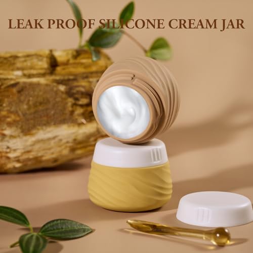Eternal Moment Travel Containers for Toiletries 1.7 OZ Cosmetic Jar - color: Apricot, size: 50ml