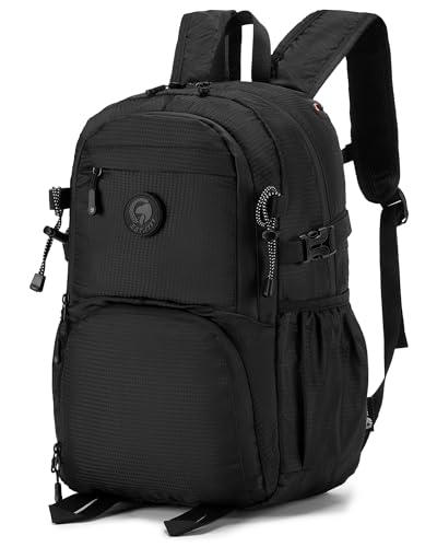 40x30x15 cm Personal Item Travel Bag,16x12x6 inch Small Carry On Backpack 20L, Flight Approved Underseat Travel Luggage Bag,Mochila de Viaje,Cabin Size Lightweight Black