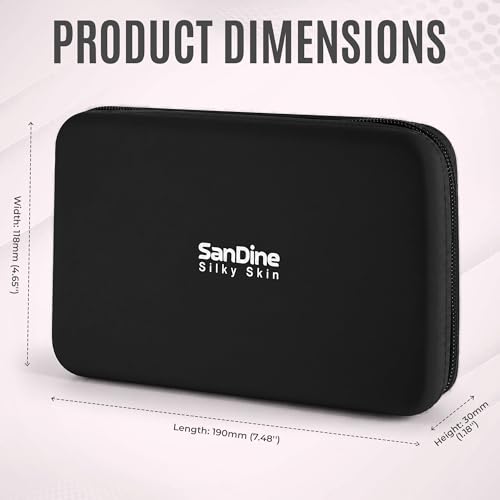 Silicone Makeup Bag for Women – Waterproof Silicone Cosmetic Pouch & Makeup Brush Holder – Easy‑Clean Travel Toiletry Organizer with Zipper – Soft Durable Silicone Case by Sandine (Black) - color: Black