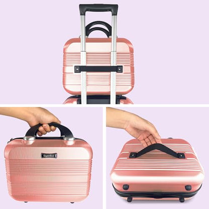 14 Inch Multi-Purpose Waterproof Hard Shell Makeup Case (Pink) - color: H007-Pink-14 Inch