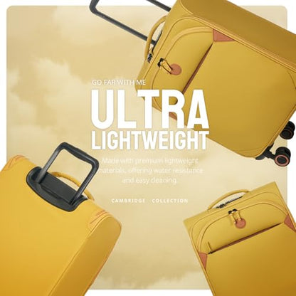 Verage Cambridge Lightweight Luggage, Misted Yellow, Carry-On 20-Inch - color: Misted Yellow, size: 20-Inch