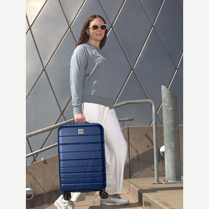 Skyway Epic 2.0 Hardside Lightweight and Durable ABS Shell Luggage, Spacious with 8-Wheel Spinners, Comfort Grip with Telescoping Handle, Men and Women, Royal Blue, 2-Piece Set (20,28) - color: Royal Blue, size: 2-Piece Set (20, 28)