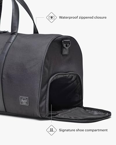 Herschel Unisex Novel Duffle - color: Black Tonal, size: Carry-on - 26.5L