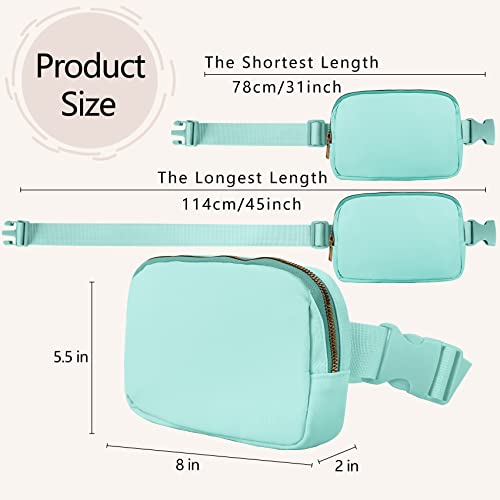 VOROLO Fanny Pack For Women And Men Crossbody Bag Belt Bag Light Green - color: Light Green