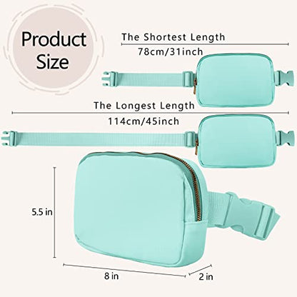 VOROLO Fanny Pack For Women And Men Crossbody Bag Belt Bag Light Green - color: Light Green
