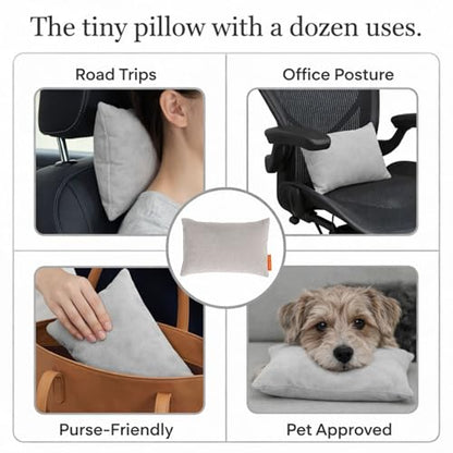 Pipsqueak Travel Pillow - Small, Mini, Tiny - 11 x 7 in, Microfiber - color: Purple, size: 2 Pack, style: Non-Personalized