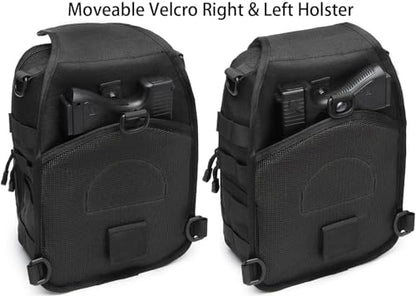 Tactical Sling Crossbody Bag Holster Shoulder Backpack 15L - color: Red