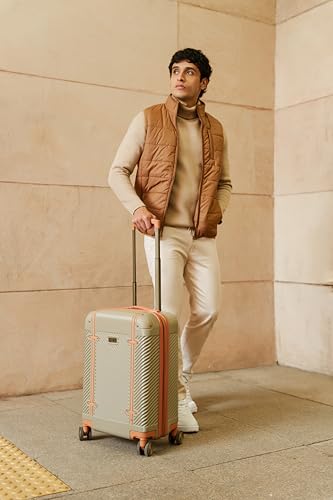 Dockers Spectra Hardside Expandable 8-Wheel Spinner Travel Checked Luggage, 24-Inch, India Ink - color: India Ink, size: 24-Inch Checked
