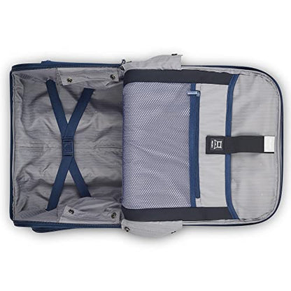 DELSEY PARIS Helium DLX, 16 Inch Carry-On Softside Luggage, Navy Blue - color: Navy Blue