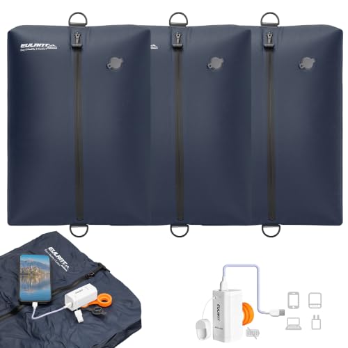 EULANT Travel Vacuum Bags,IPX8 Waterproof Vacuum Compression Bag - color: Navy, size: 3 Pack