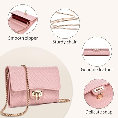 Small Crossbody Bag Sling Bag, Phone Holder for Women - color: K Pink