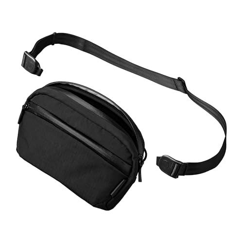 ALPAKA Flight Sling Crossbody Sling Bag For Men Women Daily Carry | Detachable Shoulder Strap, YKK Aquaguard Zippers, Weatherproof Fabric, MOD Key Tether - color: Black-1l-axoflux 210d