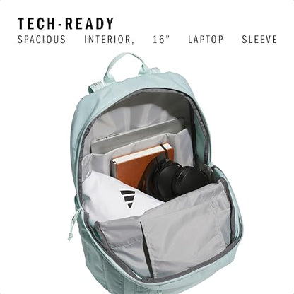 adidas Excel School Backpack 34L - color: Halo Mint Green/White/7a, size: One Size